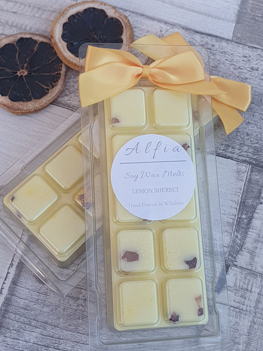 Lemon Sherbet Soy Wax Snap Bar - Alfia